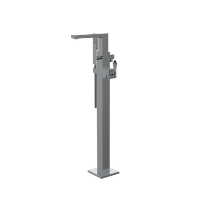 Santec - Edo Crystal Trim - Floor Mount Tub Filler With Hand Shower