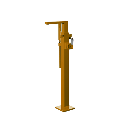 Santec - Edo Crystal Trim - Floor Mount Tub Filler With Hand Shower