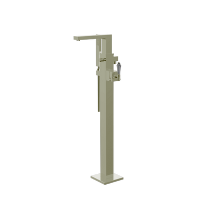 Santec - Edo Crystal Trim - Floor Mount Tub Filler With Hand Shower