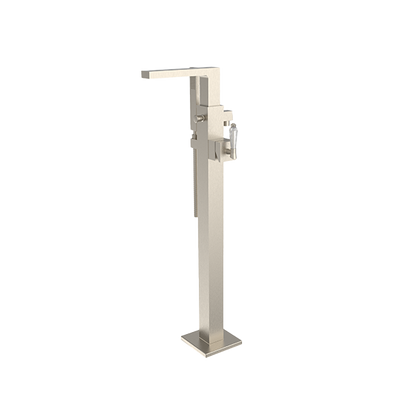 Santec - Edo Crystal Trim - Floor Mount Tub Filler With Hand Shower