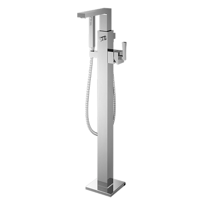 Santec - Edo Trim - Floor Mount Tub Filler With Hand Shower