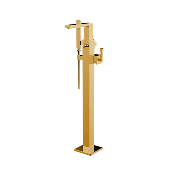 Santec - Edo Trim - Floor Mount Tub Filler With Hand Shower