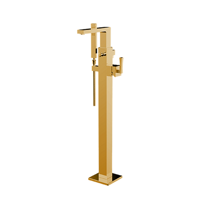 Santec - Edo Trim - Floor Mount Tub Filler With Hand Shower