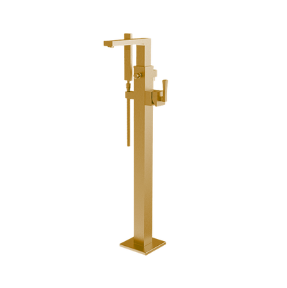 Santec - Edo Trim - Floor Mount Tub Filler With Hand Shower