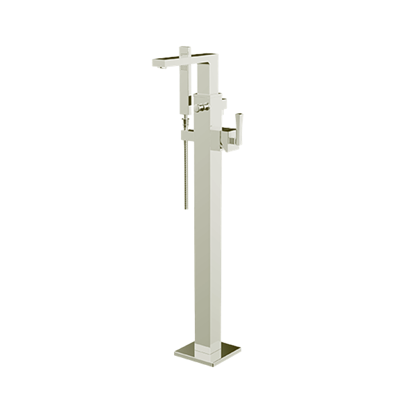 Santec - Edo Trim - Floor Mount Tub Filler With Hand Shower