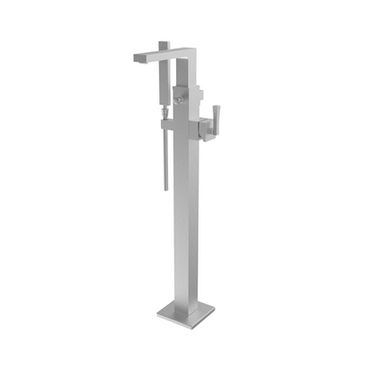 Santec - Edo Trim - Floor Mount Tub Filler With Hand Shower
