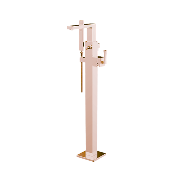 Santec - Edo Trim - Floor Mount Tub Filler With Hand Shower
