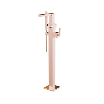 Santec - Edo Trim - Floor Mount Tub Filler With Hand Shower