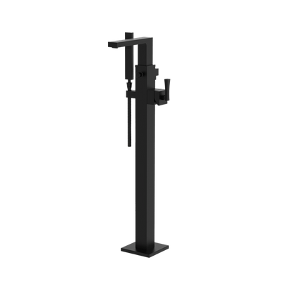 Santec - Edo Trim - Floor Mount Tub Filler With Hand Shower