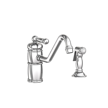 Newport Brass - Single Handle Kitchen Faucet With Side Spray