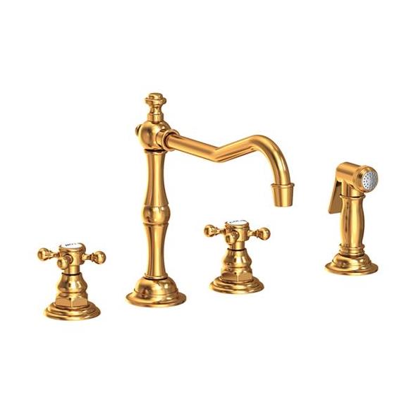 Newport Brass - Chesterfield Kitchen Faucet with Side Spray