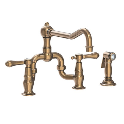 Newport Brass - Chesterfield Kitchen Bridge Faucet with Side Spray