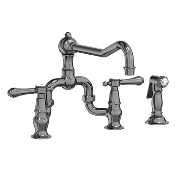 Newport Brass - Chesterfield Kitchen Bridge Faucet with Side Spray