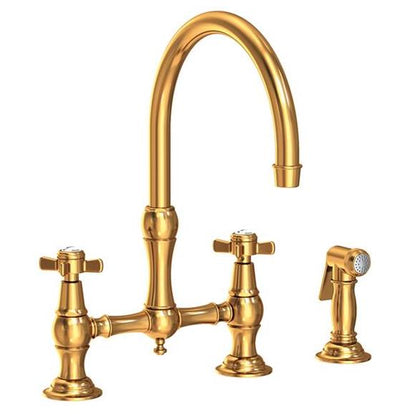 Newport Brass - Fairfield Kitchen Bridge Faucet with Side Spray