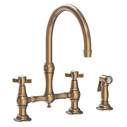 Newport Brass - Fairfield Kitchen Bridge Faucet with Side Spray