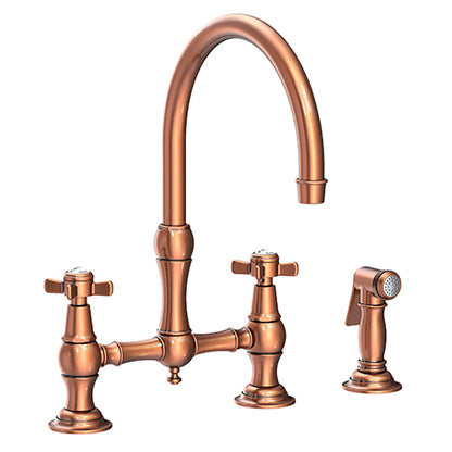 Newport Brass - Fairfield Kitchen Bridge Faucet with Side Spray