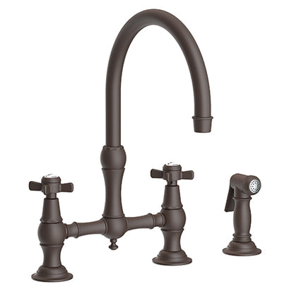 Newport Brass - Fairfield Kitchen Bridge Faucet with Side Spray