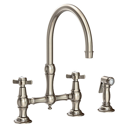 Newport Brass - Fairfield Kitchen Bridge Faucet with Side Spray
