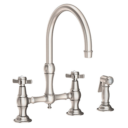 Newport Brass - Fairfield Kitchen Bridge Faucet with Side Spray
