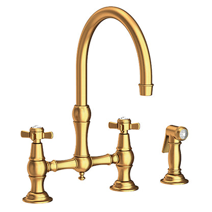 Newport Brass - Fairfield Kitchen Bridge Faucet with Side Spray