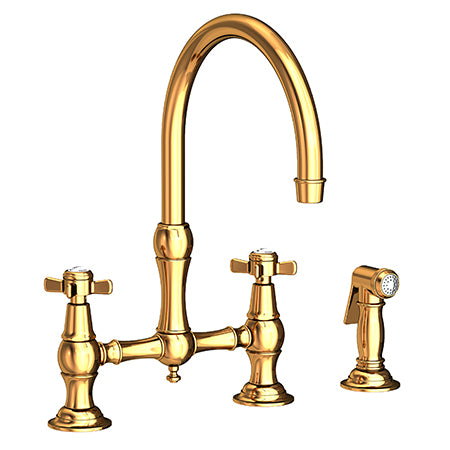 Newport Brass - Fairfield Kitchen Bridge Faucet with Side Spray