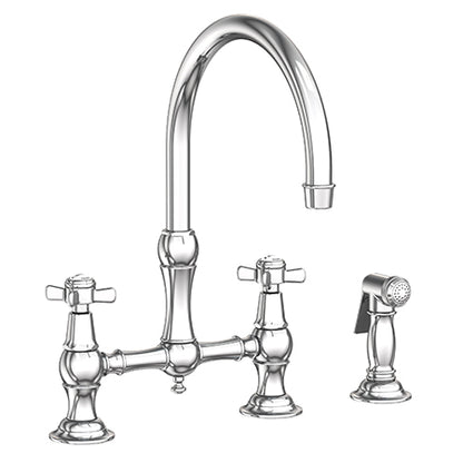 Newport Brass - Fairfield Kitchen Bridge Faucet with Side Spray