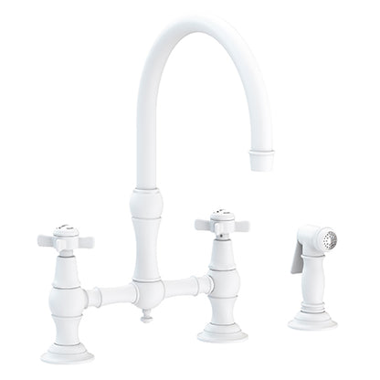 Newport Brass - Fairfield Kitchen Bridge Faucet with Side Spray
