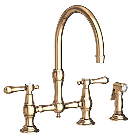 Newport Brass - Kitchen Bridge Faucet With Side Spray