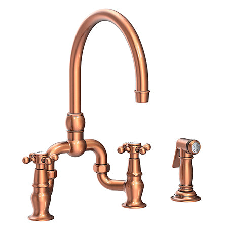 Newport Brass - Kitchen Bridge Faucet With Side Spray