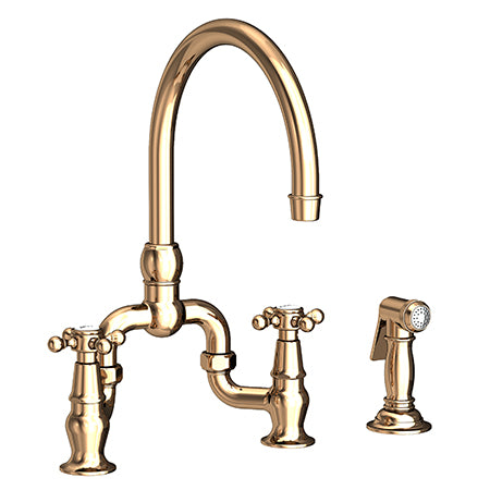 Newport Brass - Kitchen Bridge Faucet With Side Spray