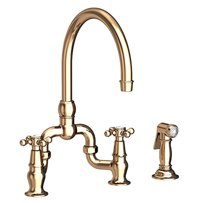 Newport Brass - Kitchen Bridge Faucet With Side Spray