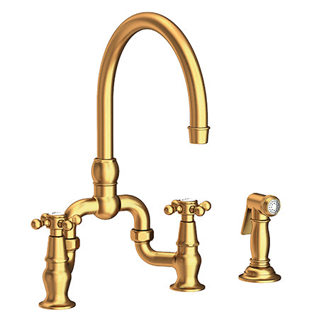 Newport Brass - Kitchen Bridge Faucet With Side Spray