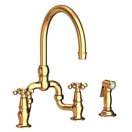 Newport Brass - Kitchen Bridge Faucet With Side Spray