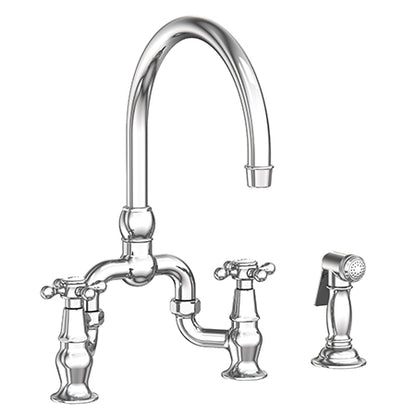 Newport Brass - Kitchen Bridge Faucet With Side Spray