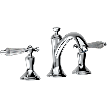Santec - Klassica Crystal Widespread Lavatory Set