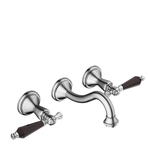 Santec - Klassica Crystal Wall Mount Widespread Lavatory