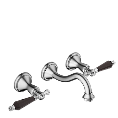 Santec - Klassica Crystal Wall Mount Widespread Lavatory