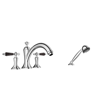 Santec - Klassica Crystal Trim - Roman Tub Filler With Hand Shower
