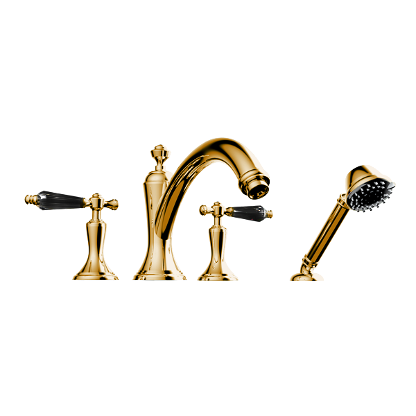 Santec - Klassica Crystal Trim - Roman Tub Filler With Hand Shower