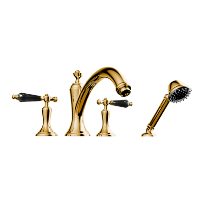 Santec - Klassica Crystal Trim - Roman Tub Filler With Hand Shower