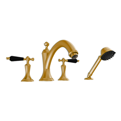 Santec - Klassica Crystal Trim - Roman Tub Filler With Hand Shower