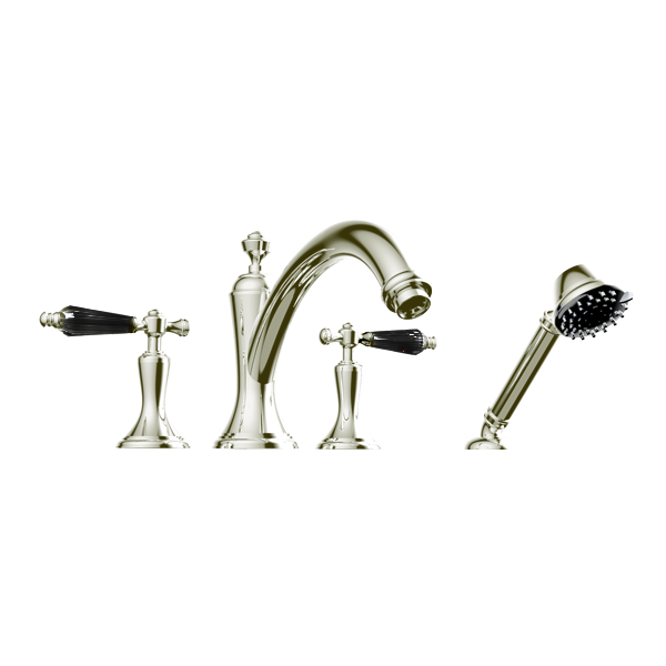 Santec - Klassica Crystal Trim - Roman Tub Filler With Hand Shower