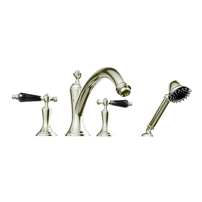 Santec - Klassica Crystal Trim - Roman Tub Filler With Hand Shower