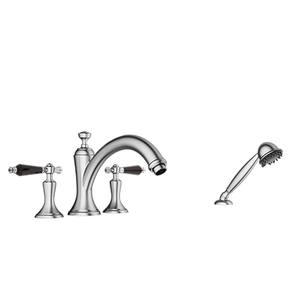 Santec - Klassica Crystal Trim - Roman Tub Filler With Hand Shower