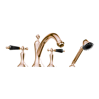 Santec - Klassica Crystal Trim - Roman Tub Filler With Hand Shower