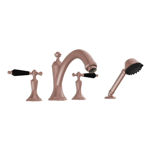 Santec - Klassica Crystal Trim - Roman Tub Filler With Hand Shower