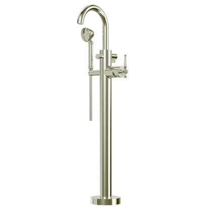 Santec - Klassica Trim - Floor Mount Tub Filler With Hand Shower