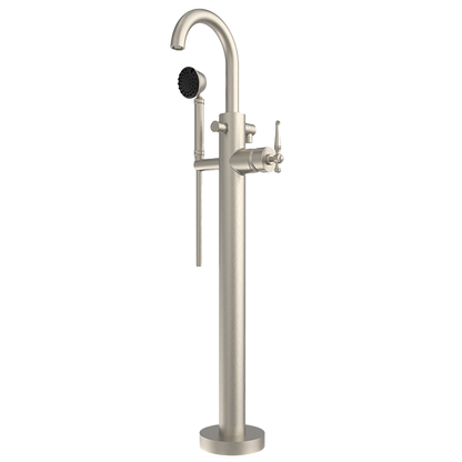 Santec - Klassica Trim - Floor Mount Tub Filler With Hand Shower