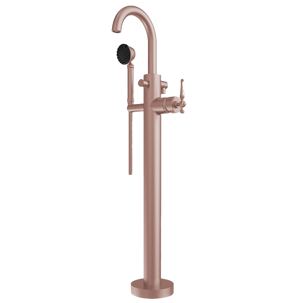 Santec - Klassica Trim - Floor Mount Tub Filler With Hand Shower