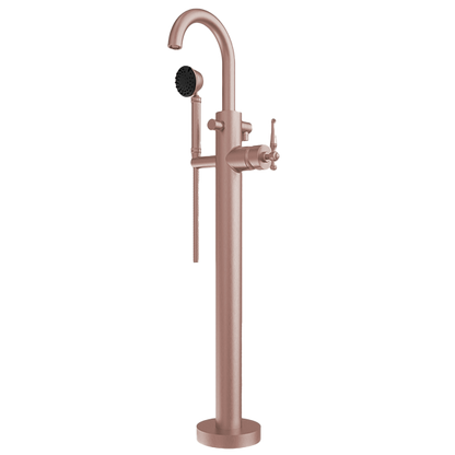 Santec - Klassica Trim - Floor Mount Tub Filler With Hand Shower